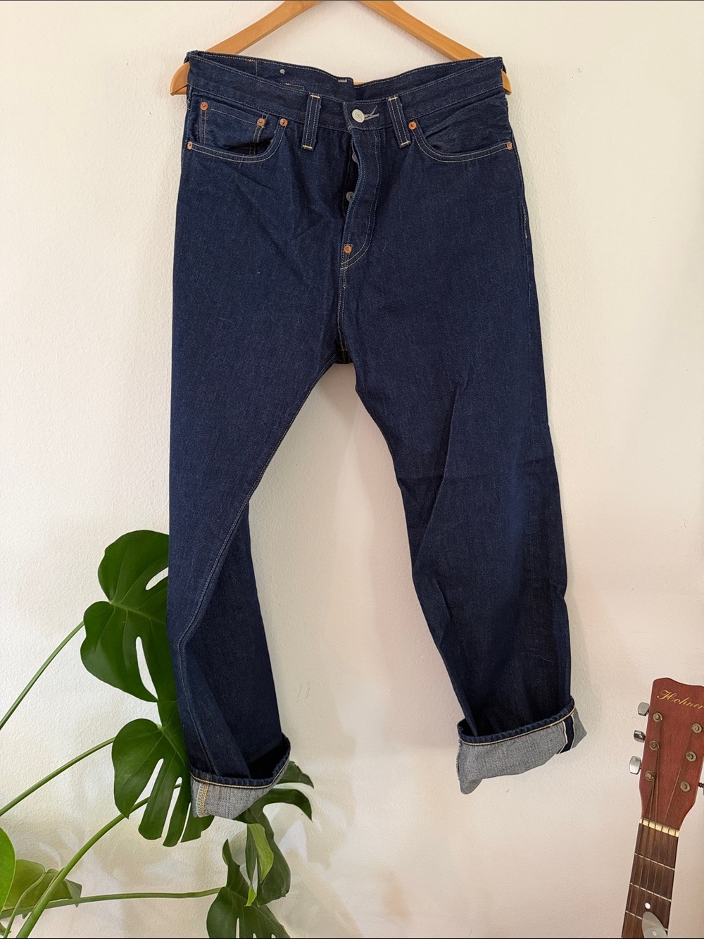 Levi’s 501xx 1937 repro selvedge Raw Denim made in Japan 32W x29L